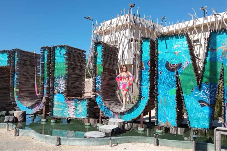 Una foto en las letras de Tulum