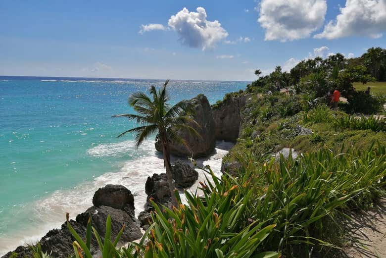Get amazing views from the Tulum Ruins