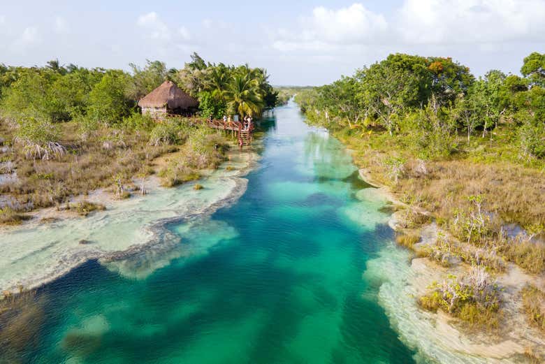 Vista aérea de Bacalar