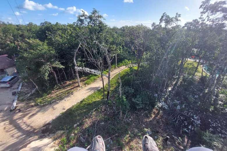 Admire amazing views from the zip line