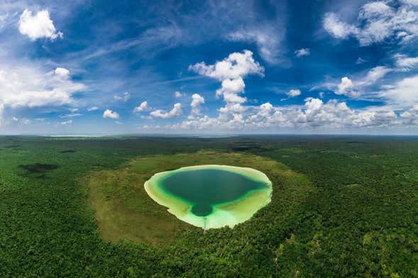 Excursão à lagoa de Kaan Luum + Cenotes Mariposa e Chen-Ha