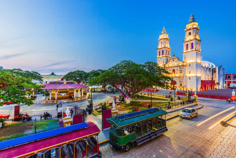Visitando el centro de Campeche