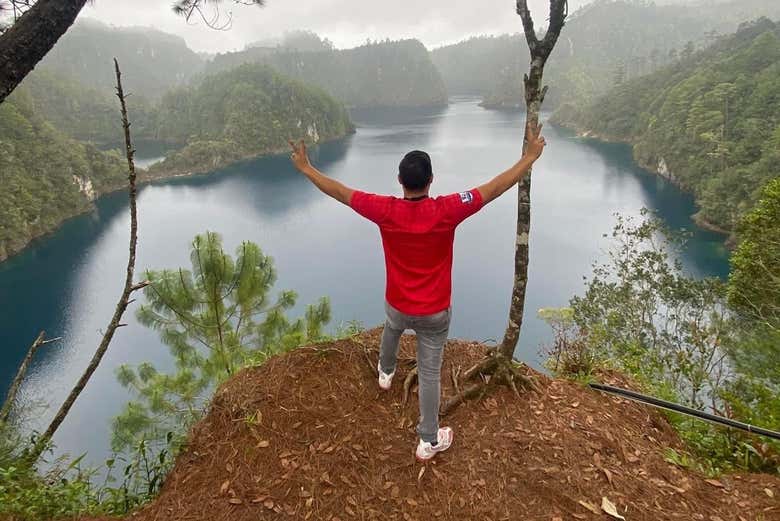 Admiring Lake San Nicolas