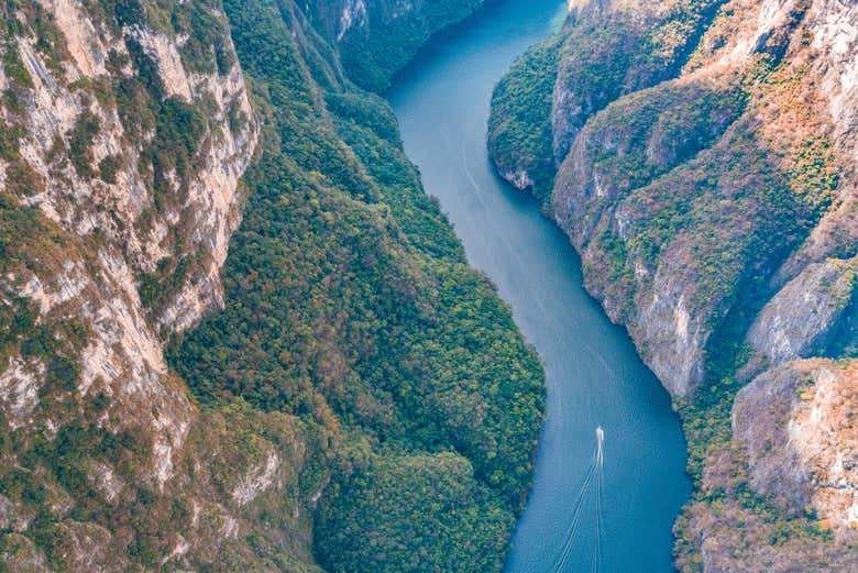 Vistas do rio Grijalva 