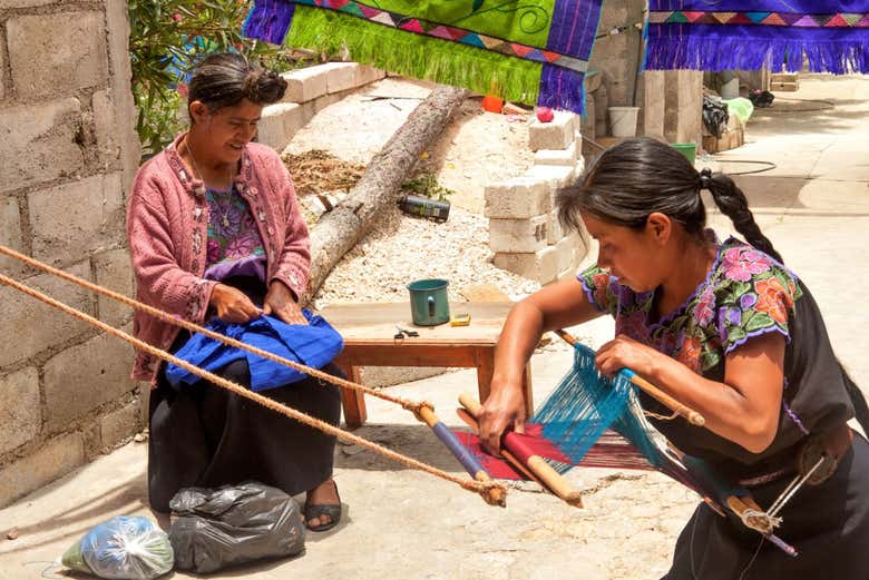 Donne tessitrici di Zinacantán