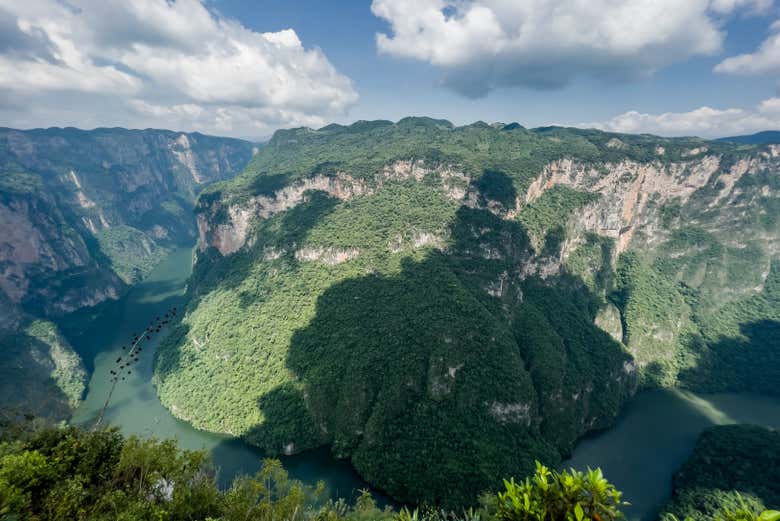 Il Canyon del Sumidero visto dall'alto
