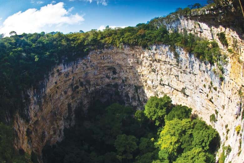 Panoramica della Sima de las Cotorras