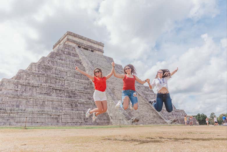 Disfrutando de la excursión a Chichén Itzá