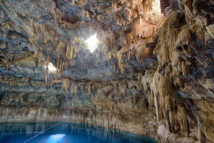 Look at one of the cenotes we'll see