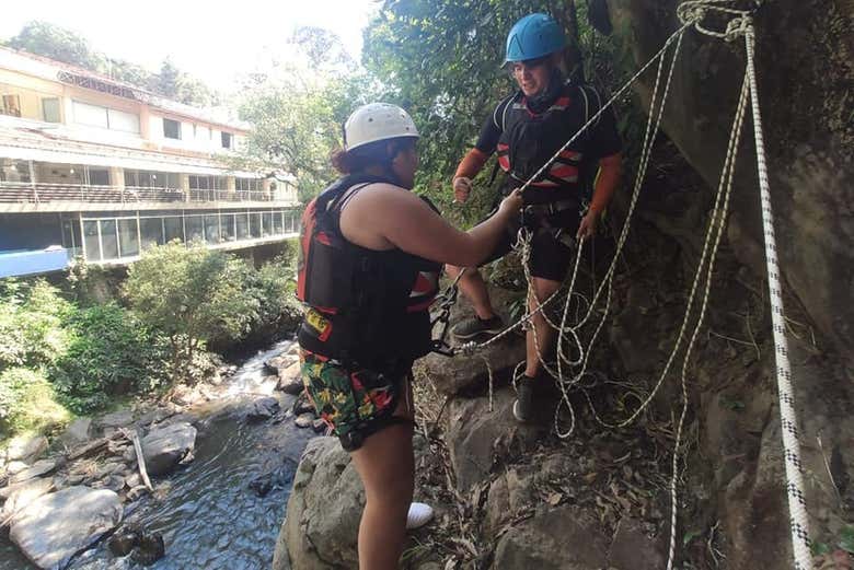 Colocando los arneses