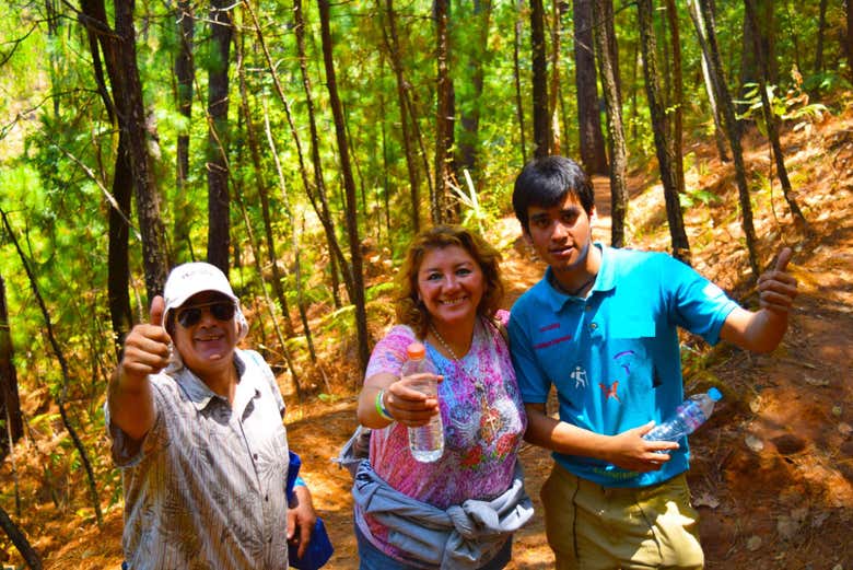 Durante la ruta por Valle de Bravo