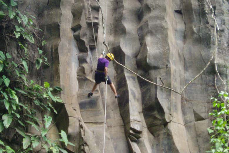 Rappel en Jalcomulco