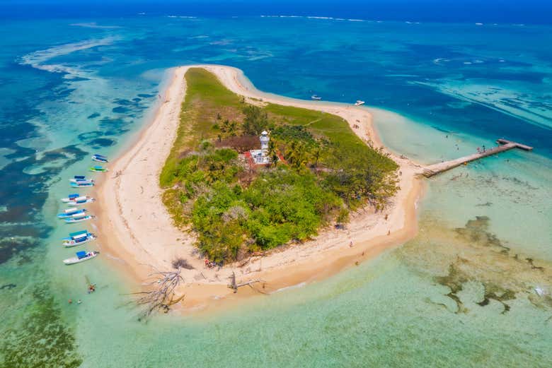 Vista aérea de la isla de Enmedio