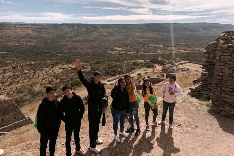 Visitando el yacimiento de La Quemada