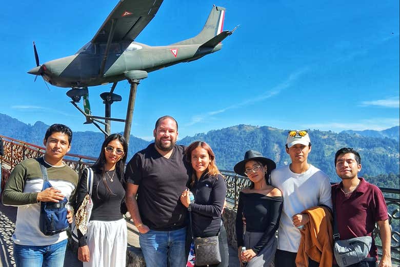Momento foto durante el tour por Zacatlán