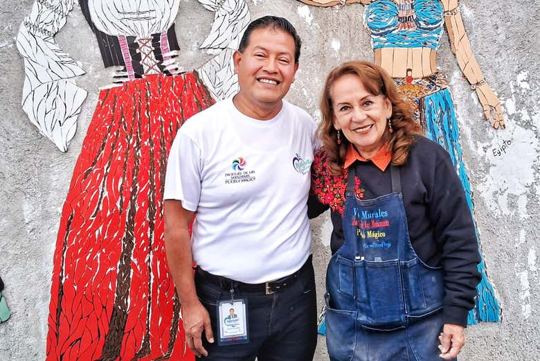 Momento foto en los Vitromurales