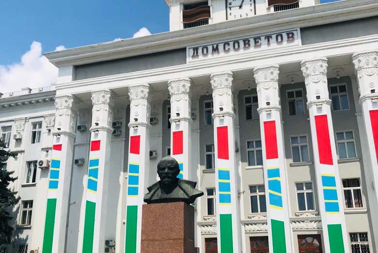 Edifício soviético em Tiraspol
