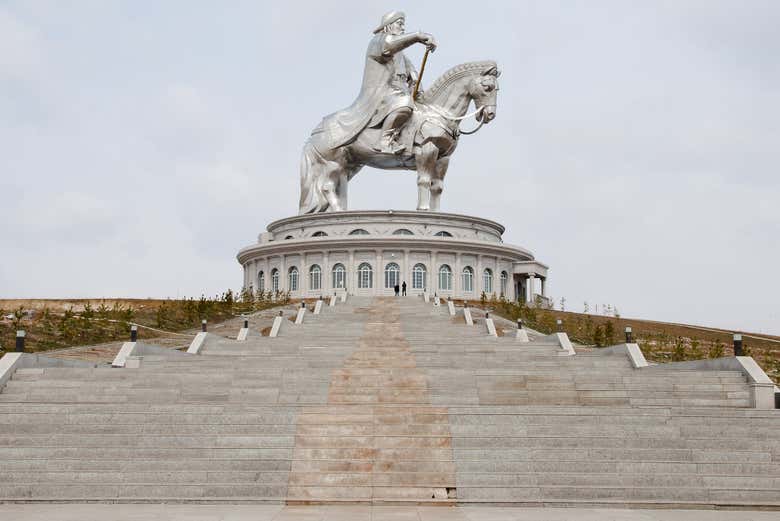 Détail de la statue équestre