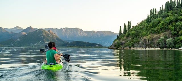 Balade en kayak sur le lac de Skadar