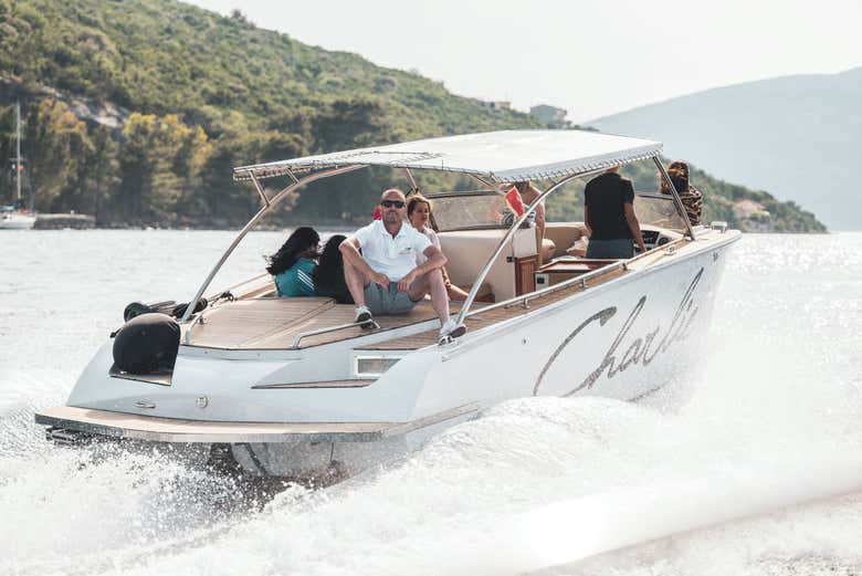 Durante el paseo en barco