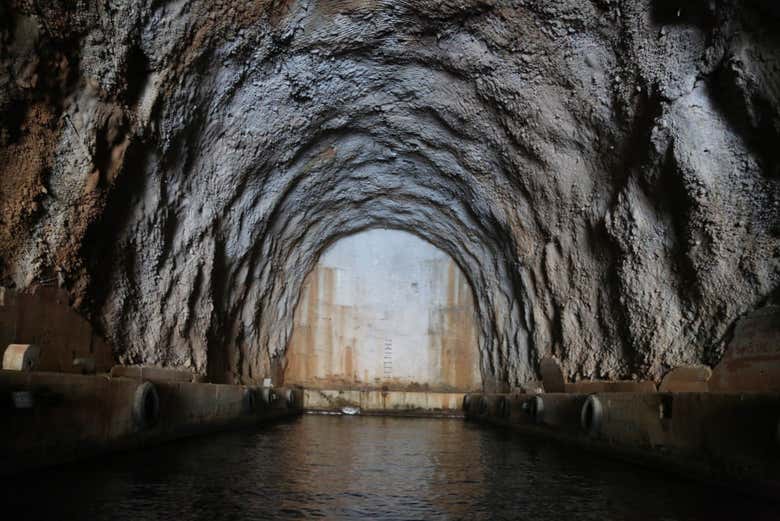 Submarine tunnel in the Bay of Kotor
