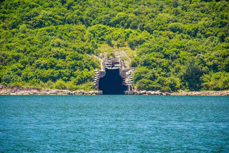 Entry to the submarine tunnel