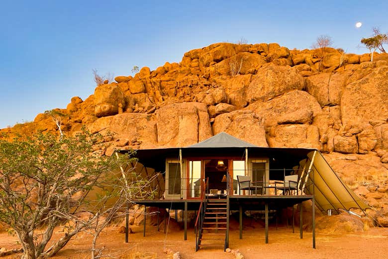 Le campement au Damaraland