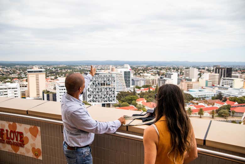 Vue sur Windhoek depuis un point de vue
