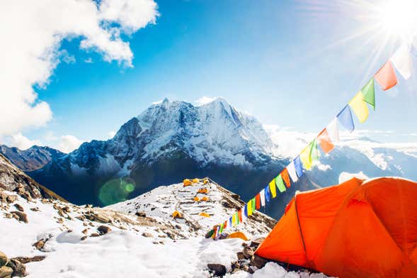 Excursion en hélicoptère jusqu'au camp de base de l'Everest