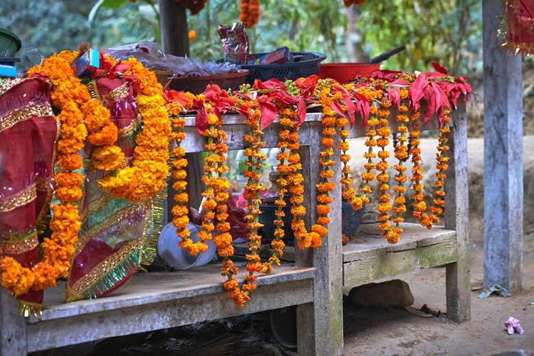 Collares rituales de Dakshinkali