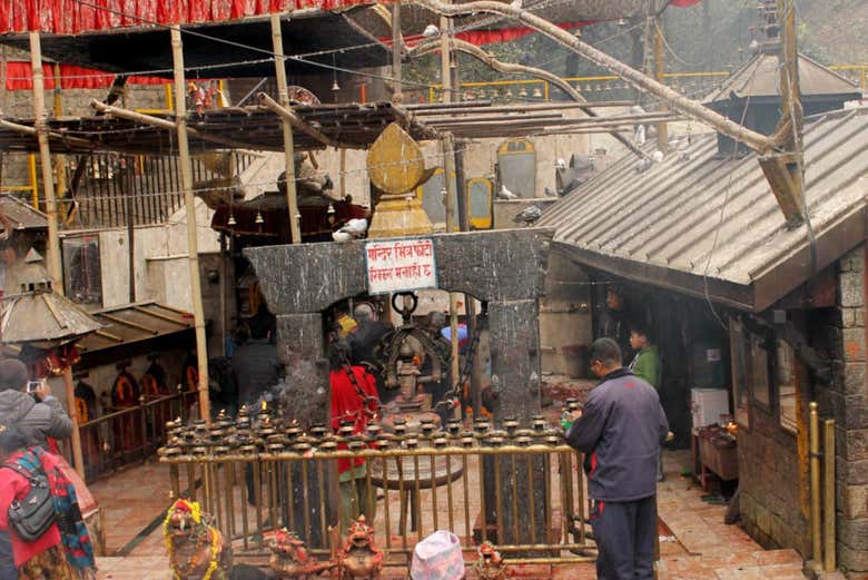 Interior del Templo de Dakshinkali