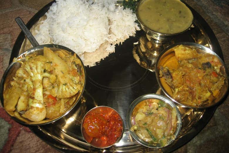 A gastronomia nepalesa conta com numerosas receitas típicas