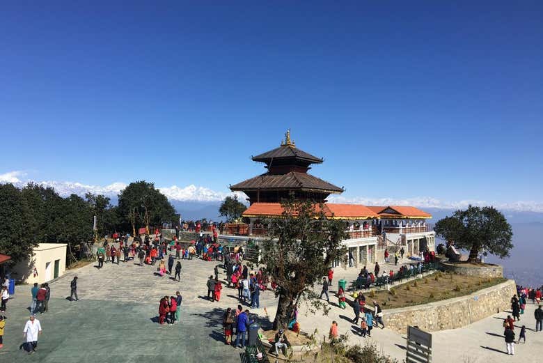 Explorando la colina Chandragiri