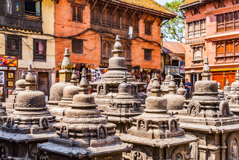 Swayambhunath temples in Kathmandu Valley