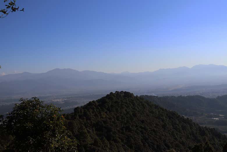 Vista della valle di Katmandu da Tare Bhir