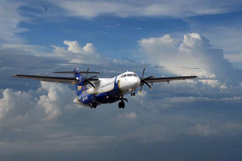 L'avion dans le ciel