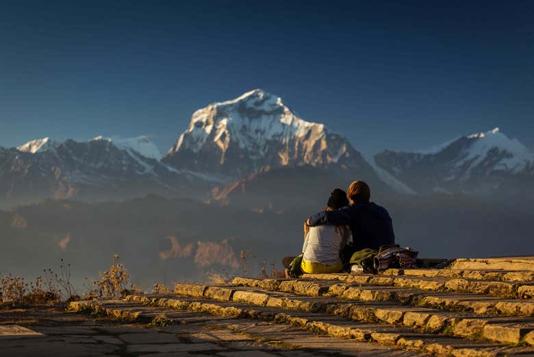 Admiring the views