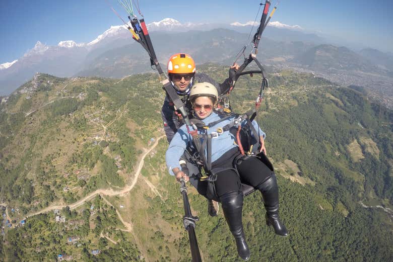 Enjoying the flight