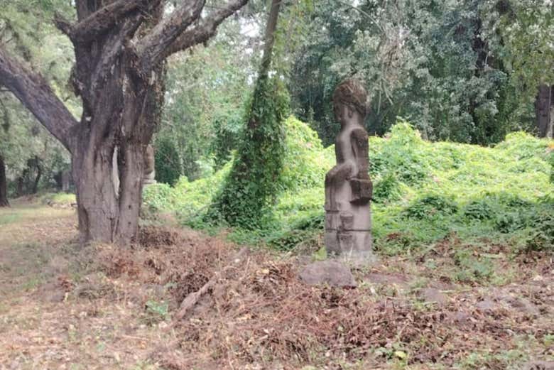 Structures sur le site archéologique