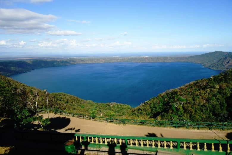 La vista de la laguna de Apoyo