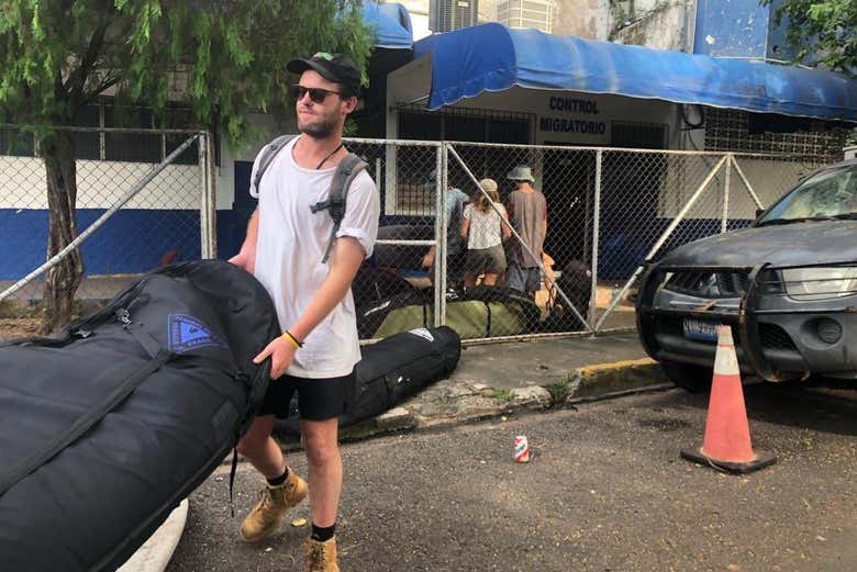 Transporting the luggage