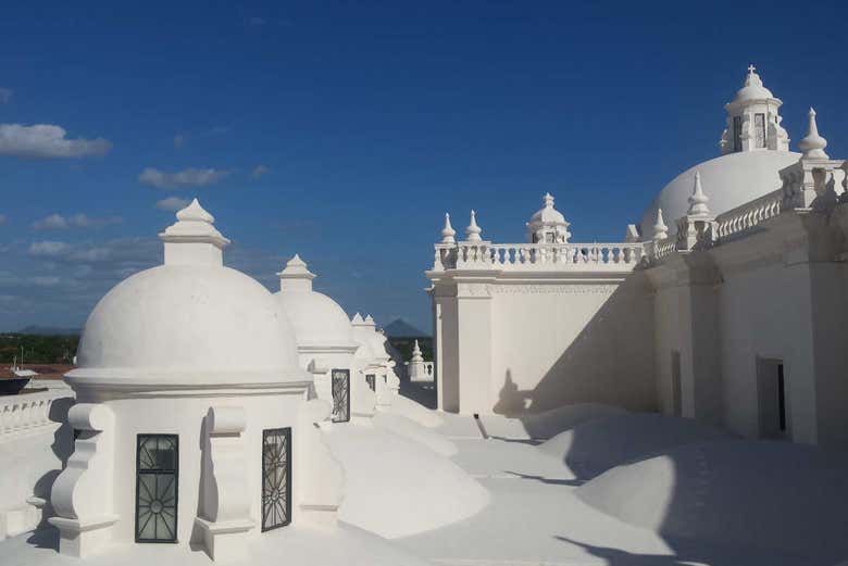 White buildings of the historic center