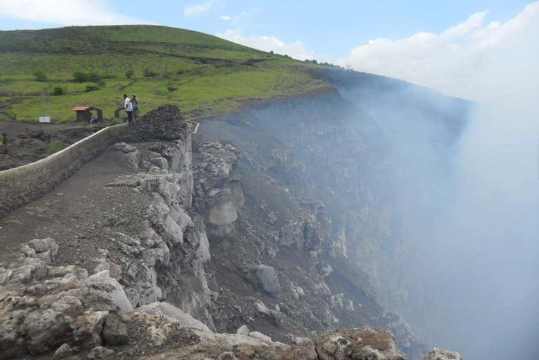 Gases from the volcano's vents