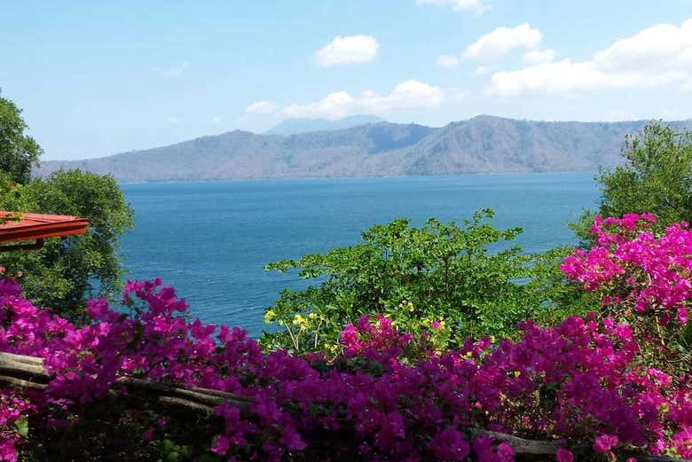 View of the Apoyo crater lagoon