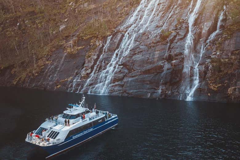 Get up close to the cascading falls