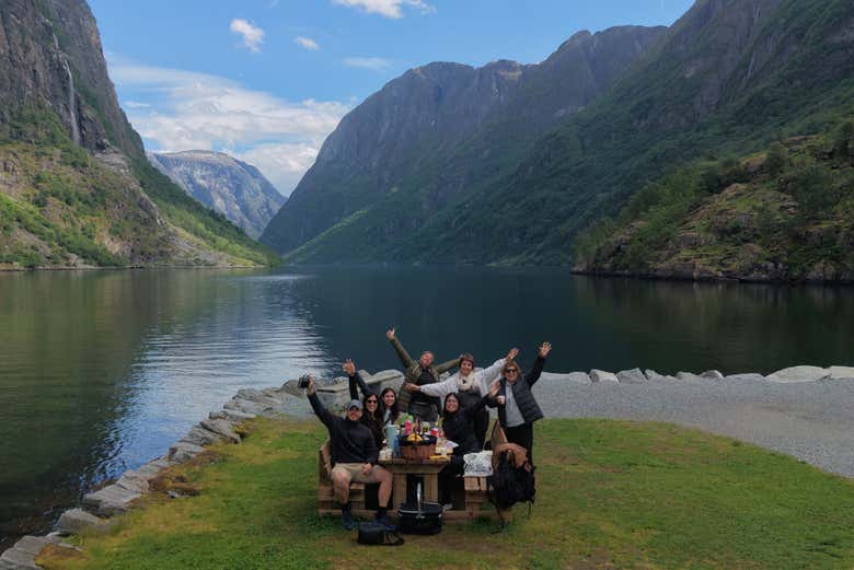 Disfrutando del fiordo de Nærøy, Patrimonio de la Humanidad