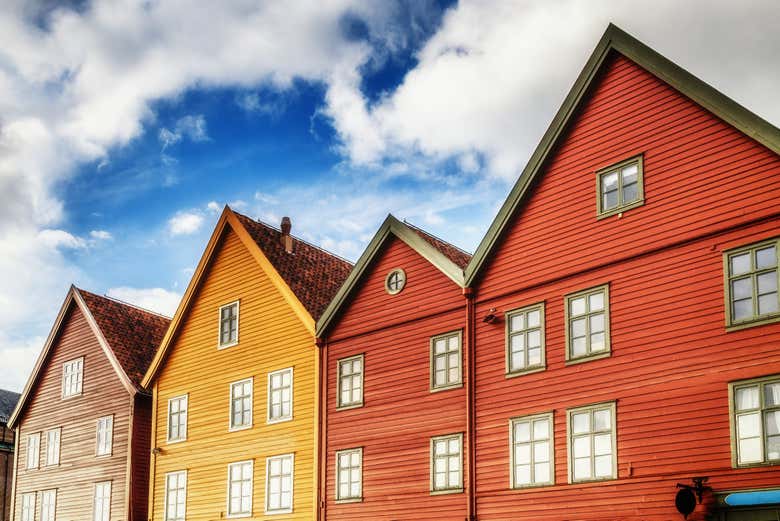 Casas típicas de Bergen