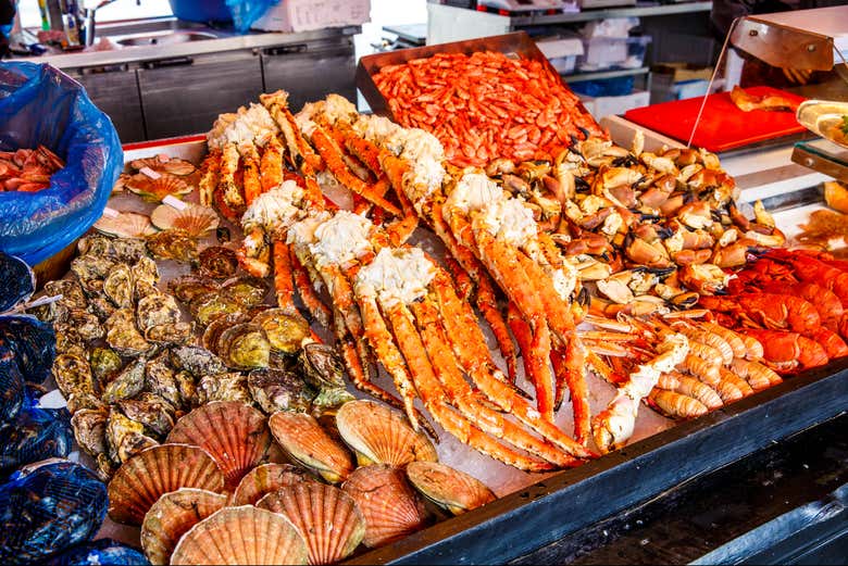 Step into the bustling fish market