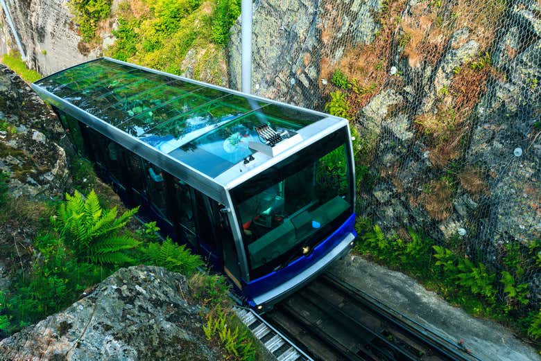 Ascension du mont Fløyen en funiculaire