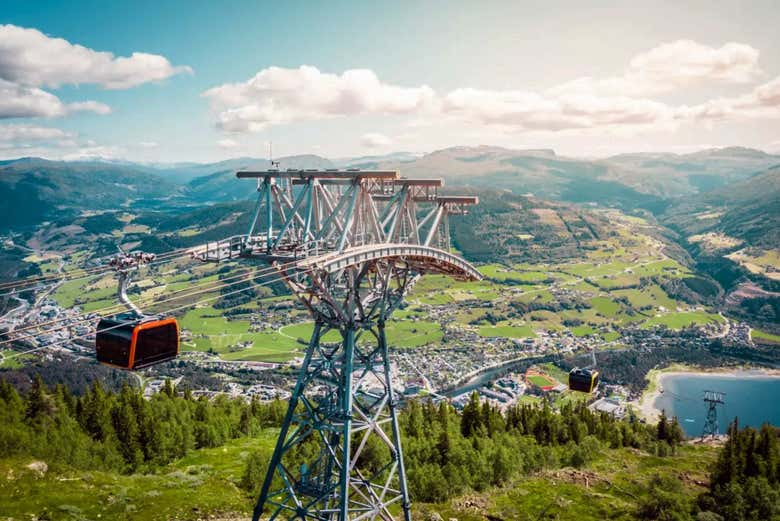 Subiréis al teleférico Voss Gondol